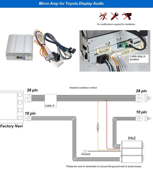 2018 + Toyota Models, Alpha Power Amplifier Kit